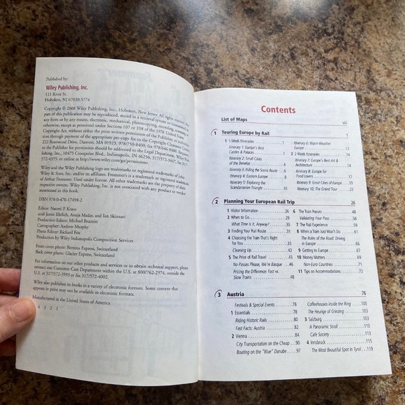 Frommer's Europe by Rail Guidebook Travel Book 3rd Edition & European Rail Map - Picture 5 of 16